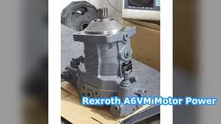 Potencia y rendimiento del motor hidráulico Rexroth A6VM